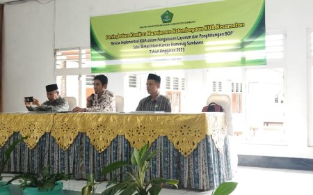 Kemenag Sumbawa, Gelar  Review Implementasi KUA dalam Pengukuran Layanan dan Penghitungan BOP