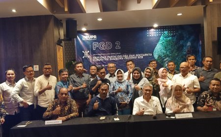 Bangun Pariwisata Sumbawa Pemda Ikuti FGD penyusunan Dokumen Perencanaan Kawasan Pantai Gelora dan sekitarnya.