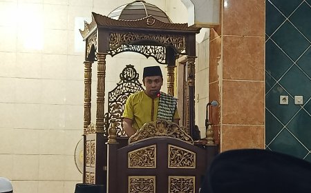 Shalat Tarawih Malam Pertama Ramadhan,  Masjid Annur Samapuin