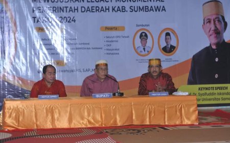 Bupati Sumbawa Buka FGD UNSA, Ajak Para Aparatur  Bekerja Keras dan Ikhlas Meraih Ridho Allah SWT