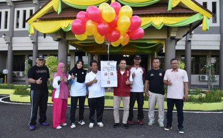 Rayakan Ultah ke 49 PPNI Kabupaten Sumbawa Gelar Senam dan Pemeriksaan Kesehatan