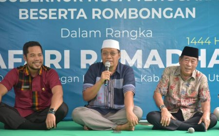 Safari di Lombok Utara, Meski Inflasi, Bang Zul Ingatkan Masyarakat Tetap  Semangat Pantang Menyerah
