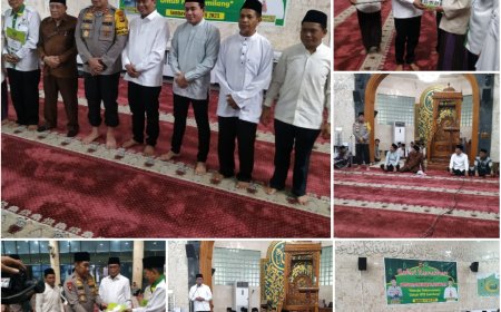 Wujudkan NTB Gemilang, Kakanwil Kemenag NTB Bersama Kapolda NTB Safari Ramadhan di Masjid Agung Nurul Huda Sumbawa Besar
