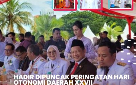 Hadir dipuncak Peringatan Hari Otonomi Daerah XXVII,  Wabup  Ajak  Tingkatkan Pelayanan Publik
