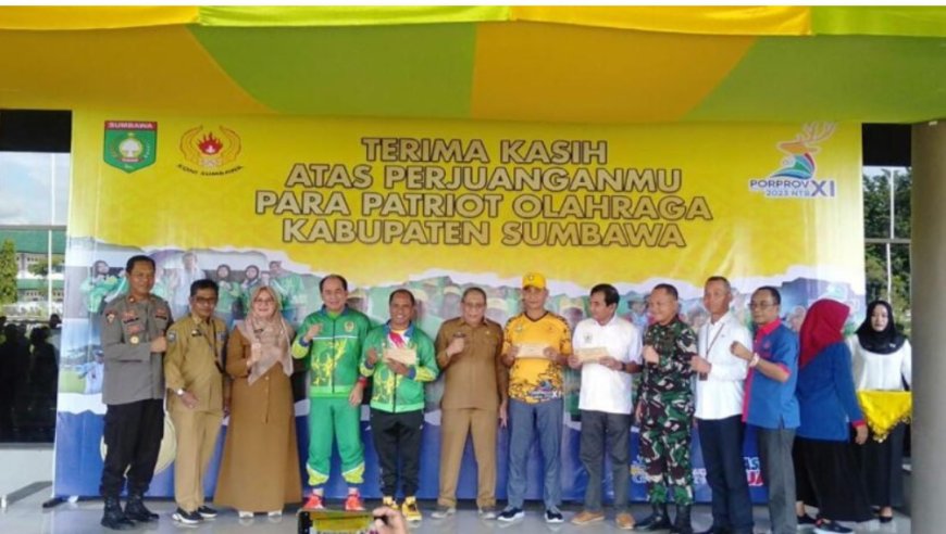 Pemda Sumbawa Beri Bonus  untuk Peraih Medali Porprov,  Ketua Perpani Sumbawa Apresiasi.
