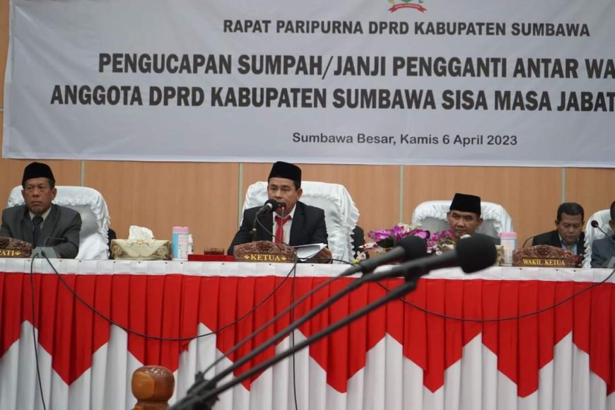 Ahdar dilantik Ini Pesan Ketua DPRD Kabupaten Sumbawa