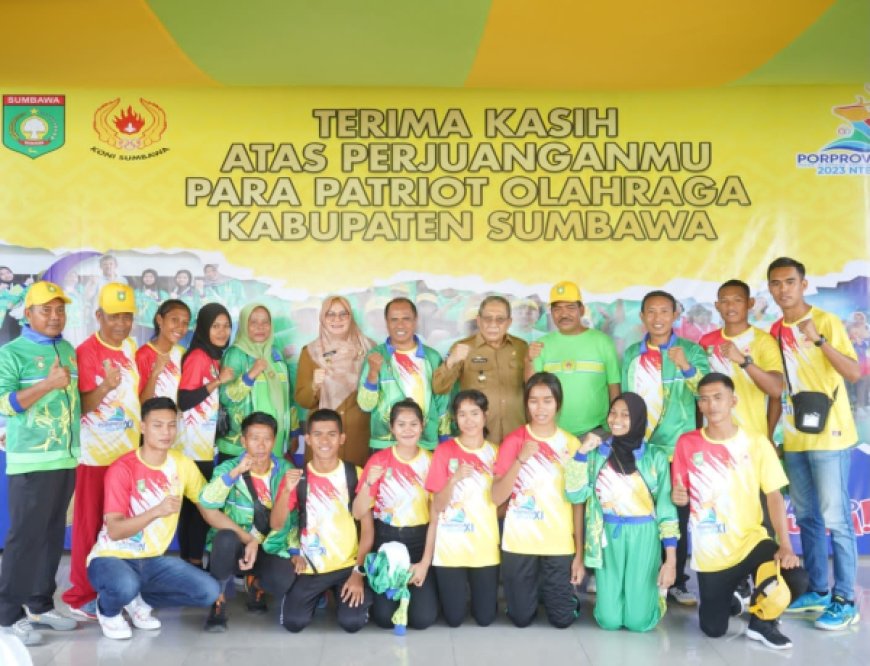 Bupati Sumbawa Terima Kepulangan Atlit yang Berlaga di Porprov NTB XI, Berikan Apresiasi