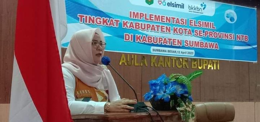 Wakil Bupati Sumbawa Membuka Sosialisasi Implementasi ELSIMIL Tingkat Kabupaten Kota Se-Provinsi NTB