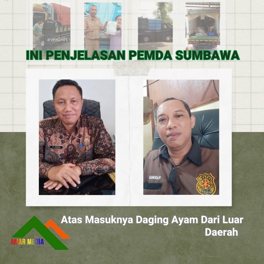 Ini Penjelasan Pemda Sumbawa atas Masuknya Daging Ayam dari Luar Daerah