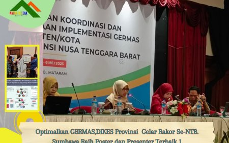 Optimalkan GERMAS, DIKES Provinsi  Gelar Rakor Se-NTB. Sumbawa Raih Poster dan Presenter Terbaik 1