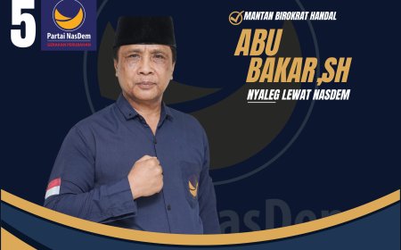 Mantan Birokrat Handal Abu Bakar SH. Nyaleg Lewat NasDem