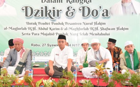 Silaturrahim di Ponpes Nurul Hakim Kediri, Gubernur Bang Zul Ajak Santri Jadi Pengusaha Hebat