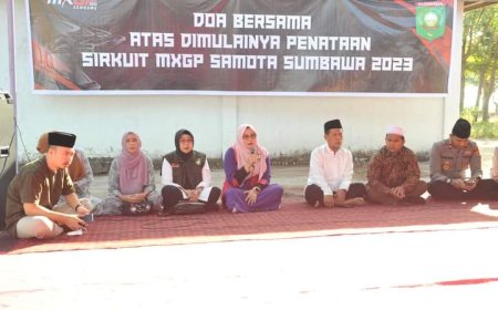 Kerik Selamat Penataan Sirkuit MXGP Diawali Doa Bersama