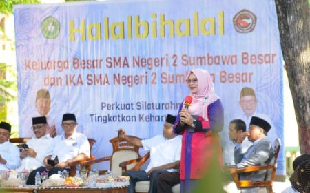 Hadiri Halal Bihalal SMAN2 Sumbawa, Wabup Ajak Pelihara Silaturrahmi dan Komitmen Bangun Daerah