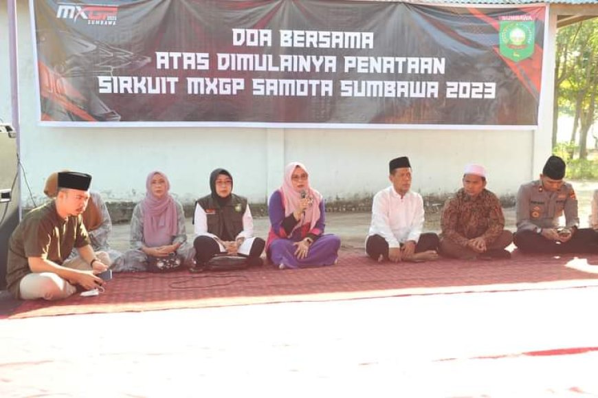 Kerik Selamat Penataan Sirkuit MXGP Diawali Doa Bersama