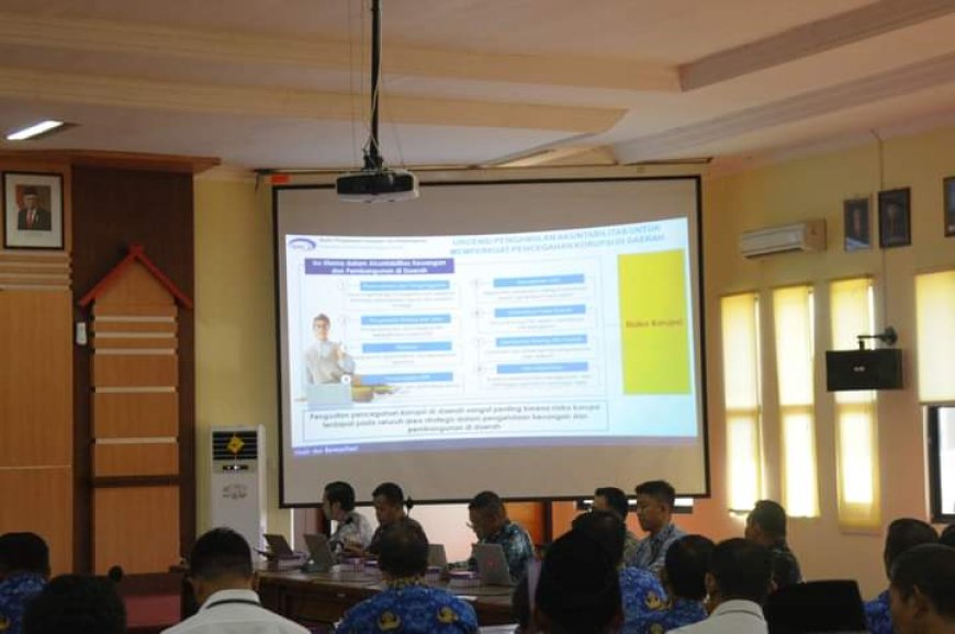 Pemda Sumbawa Ikuti Rapat Dengar Pendapat Program  Pemberantasan Korupsi dengan KPK