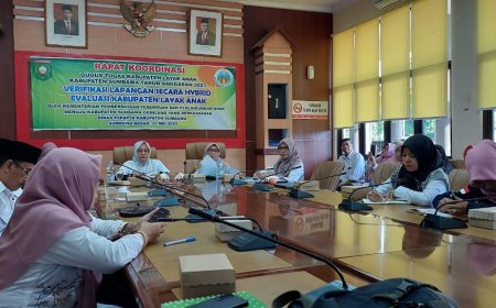 Pemda Gelar Rakor Verifikasi Lapangan Secara Hybrid Evaluasi Kabupaten Layak Anak