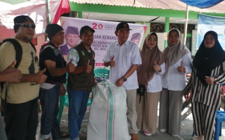 Gerindra Berikan Bantuan kepada Korban Kebakaran Dusun Musuk Desa Tangkampulit