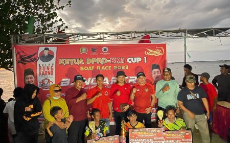 Inilah Juara Ketua DPRD - BMI CUP I Boat Races 2023