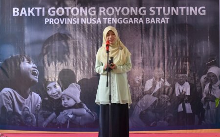 Bunda Niken Launching Bhakti Stunting di Desa Montong Baan Selatan Lombok Timur