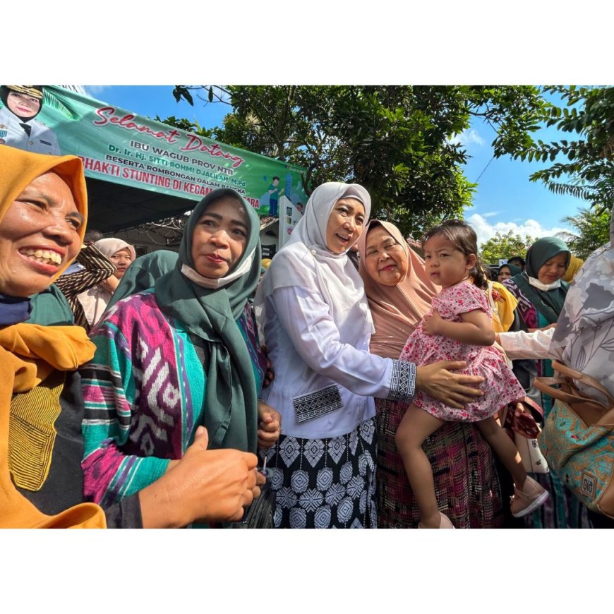 Gerakan Gotong Royong Bhakti Stunting di Lombok Timur, Ini Penekanan Wagub Umi Rohmi Bagi Kader Posyandu