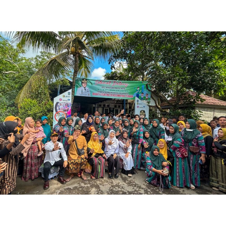 Gerakan Gotong Royong Bhakti Stunting di Lombok Timur, Ini Penekanan Wagub Umi Rohmi Bagi Kader Posyandu
