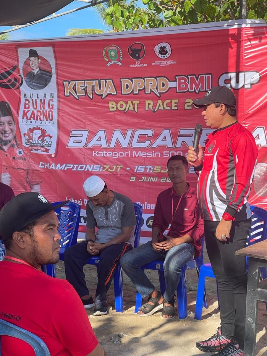 Ketua DPRD - BMI CUP 1 Boat Race 2023 Jadi Momen Tepat untuk Kenalkan Wisata Daerah