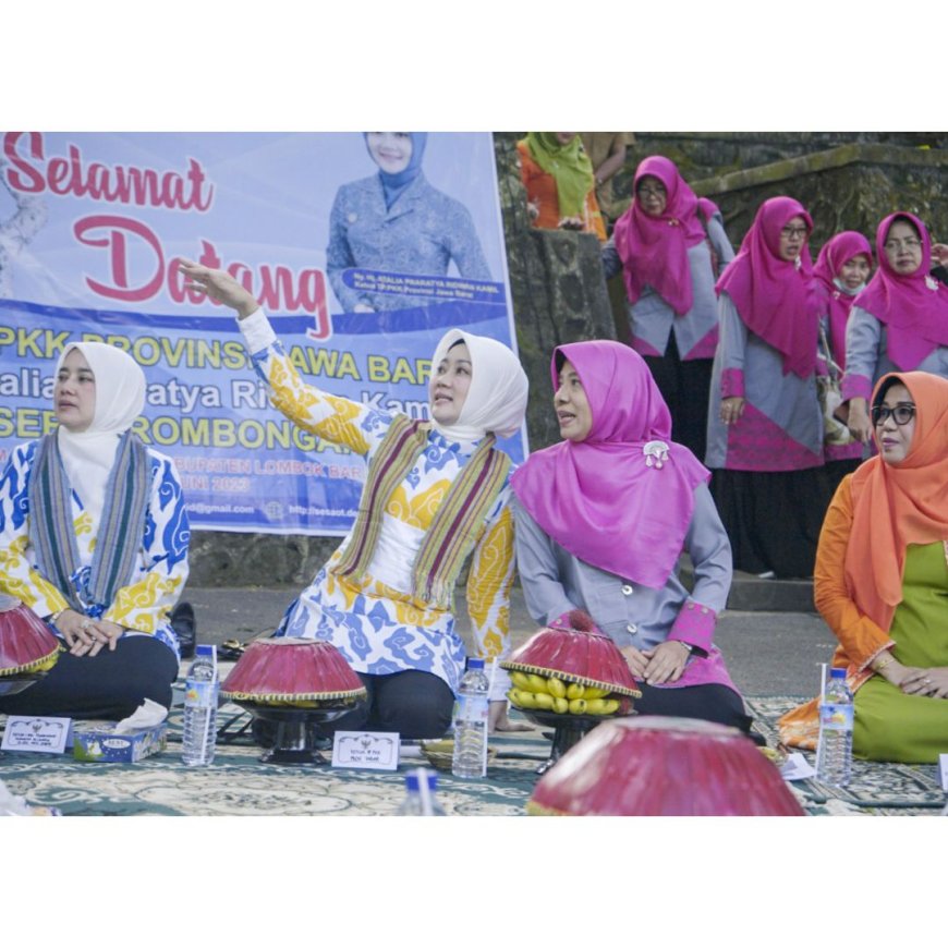 Bunda Niken Dampingi Ketua TP. PKK Jabar Studi Banding Penerapan Program PAAREDI di Desa Sesaot