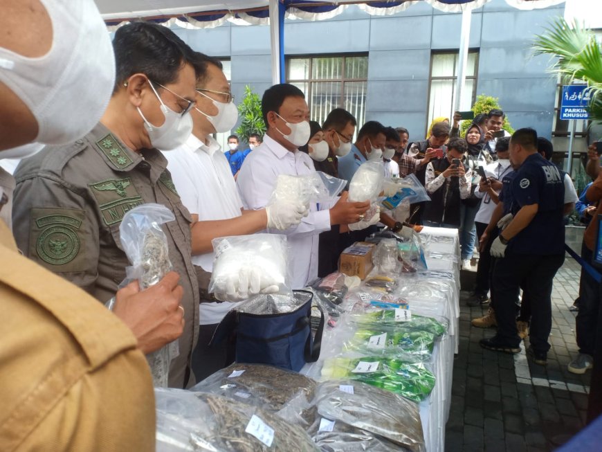 Pemusnahan Barang Bukti Narkotika, Bang Zul Apresiasi Kinerja Jajaran BNNP NTB