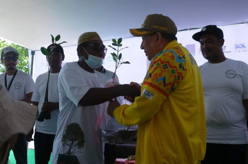 Penanaman Mangrove di Pulau Kaung, Kolaborasi PT Sumitomo Indonesia, PT GSI, Pemprov NTB dan Pemda Sumbawa