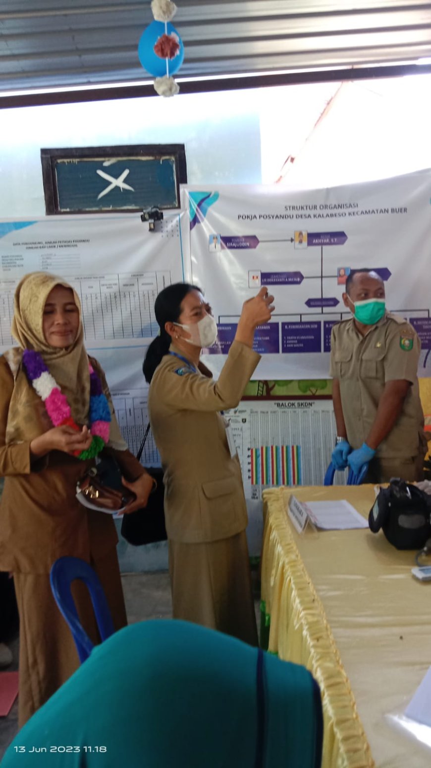 Tim Penilai Lomba Posyandu Kabupaten Kunjungi Desa Kalabeso Kecamatan Buer