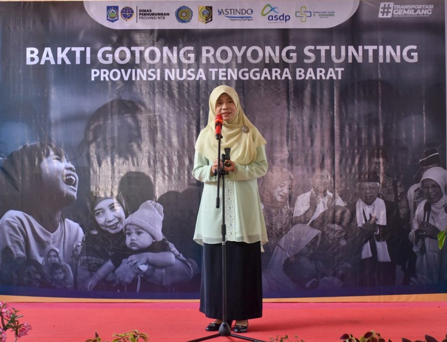 Bunda Niken Launching Bhakti Stunting di Desa Montong Baan Selatan Lombok Timur