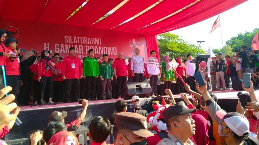 Silaturrahmi di Lombok Timur Ganjar ajak Masyarakat Tebar Informasi Positif Perkuat Silaturrahmi