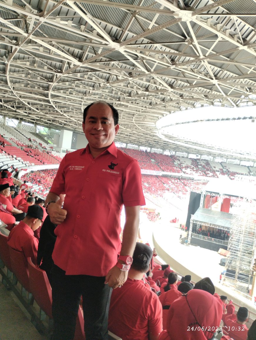 Ketua DPRD Sumbawa Abdul Rafiq SH  Hadiri Puncak Acara Bulan Bakti Bung Karno di GBK Jakarta