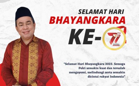 Ketua DPRD Kabupaten Sumbawa Mengucapkan Selamat Hari Bhayangkara ke 77