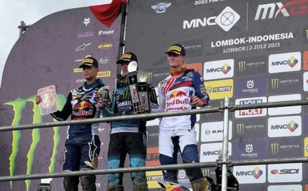 Jago Geerts Juara Pertama Grand Prix Rice 1 MX2 MXGP Selaparang - Lombok