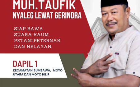 Muh.Taufik  Nyaleg lewat Gerindra Siap Bawa Suara Kaum Petani Peternak dan Nelayan