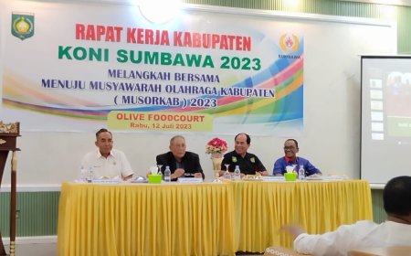 Abdul Rafiq Calon Tunggal Ketua Umum KONI Kabupaten Sumbawa