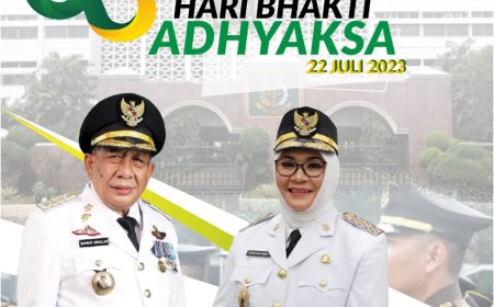 Bupati Sumbawa Drs H. Mahmud Abdullah dan Wakil Bupati Sumbawa, Hj Dewi Noviany S. Pd M. Pd, mengucapkan Selamat Hari Bhakti Adhyaksa tahun 2023.