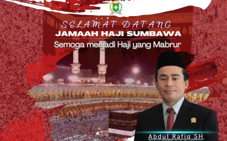 Ketua DPRD  Ucapkan Selamat Datang Kepada Jamaah Haji Sumbawa