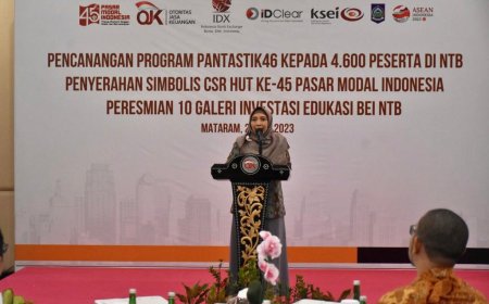 Wagub NTB : Pentingnya Literasi dan Inklusi Pasar Modal Bagi Masyarakat