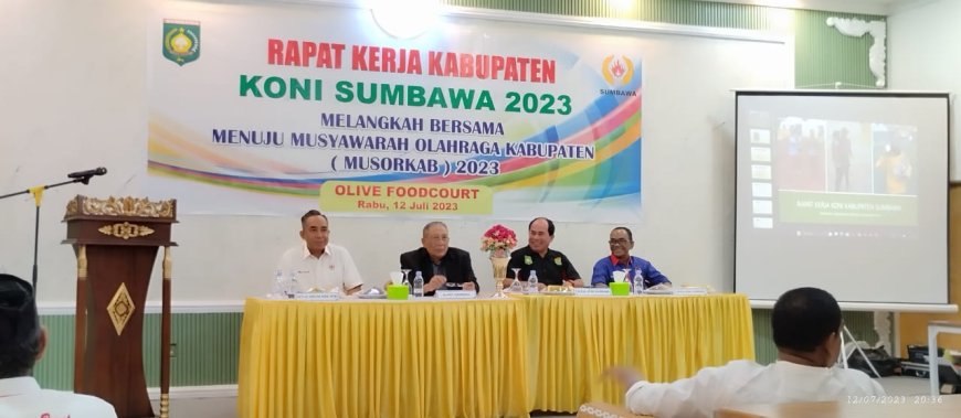 Abdul Rafiq Calon Tunggal Ketua Umum KONI Kabupaten Sumbawa
