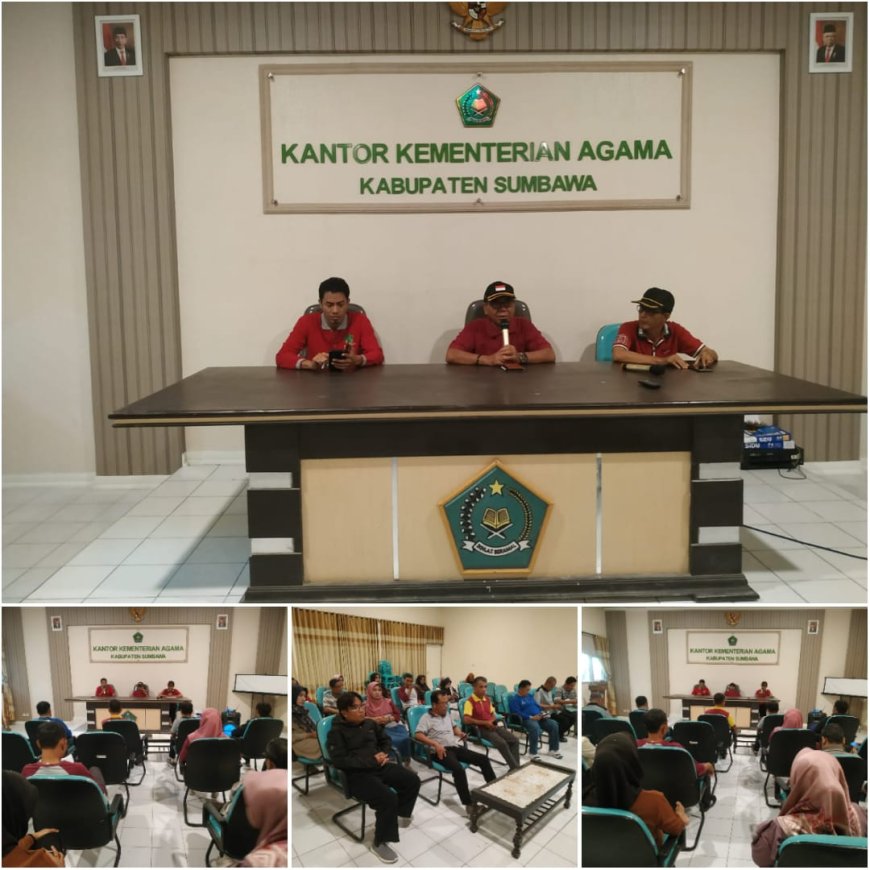Sambut Kedatangan Jamaah Haji, Kemenag Sumbawa Gelar Rakor Persiapan Penerimaaan