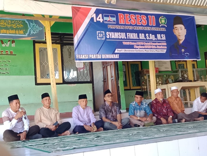 Reses di Ponpes Gunung Galesa, SF  Arus Utamakan Pendidikan dengan Gelontorkan Pokir 600 Juta