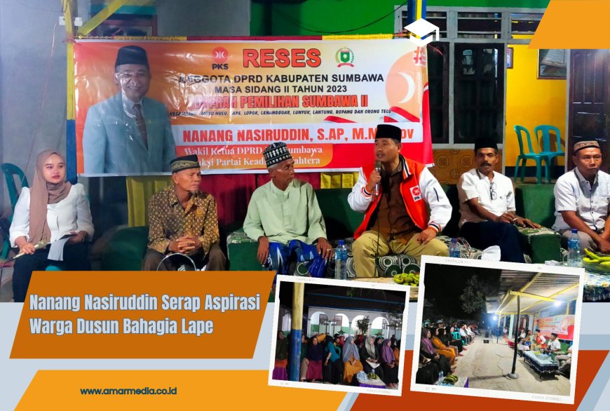 Nanang Nasiruddin Serap Aspirasi Warga Dusun Bahagia Lape