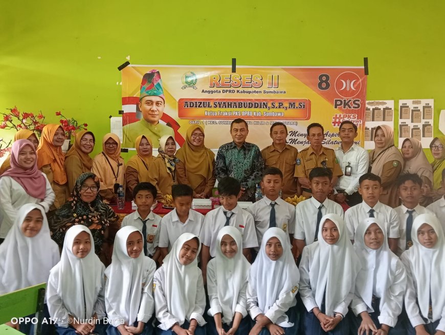 Reses di SMPN 1 Moyo Utara Adizul Serap Aspirasi Peningkatan Sarana dan Prasarana Pendidikan