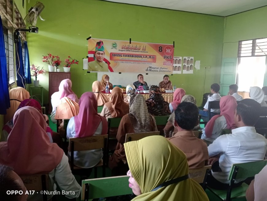 Reses di SMPN 1 Moyo Utara Adizul Serap Aspirasi Peningkatan Sarana dan Prasarana Pendidikan