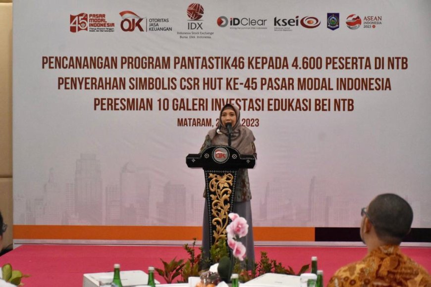 Wagub NTB : Pentingnya Literasi dan Inklusi Pasar Modal Bagi Masyarakat