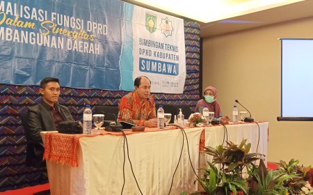 Optimalisasi Fungsi dalam Sinergitas Pembangunan Daerah DPRD Sumbawa Gelar Bimtek