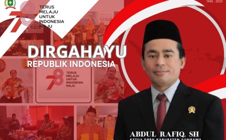 Ketua DPRD Kabupaten Sumbawa Mengucapkan Dirgahayu Kemerdekaan Republik Indonesa ke 78